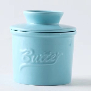 Керамична кутия за масло с капак, печат на лого, възможност за персонализация