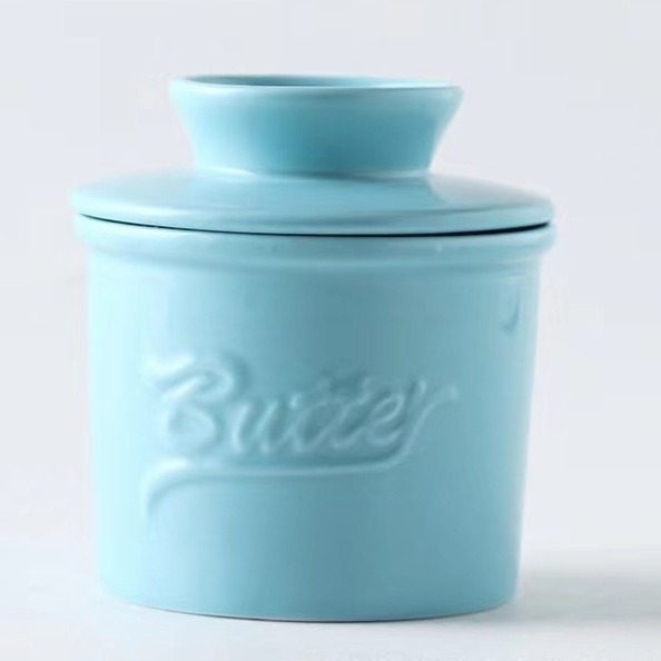 Керамична кутия за масло с капак, печат на лого, възможност за персонализация