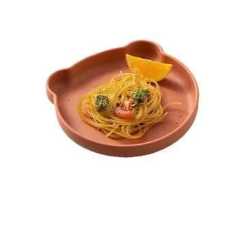 Farfurie pentru copii cu bază din silicon și ventuză, Joyncleon/jingqi, de la 12 luni, stil drăguț