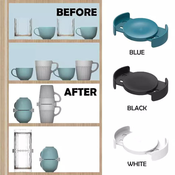 Cutie de depozitare pentru cești de cafea, set de 6, plastic, Pindar, stil modern simplu, personalizabil, lansare 2023