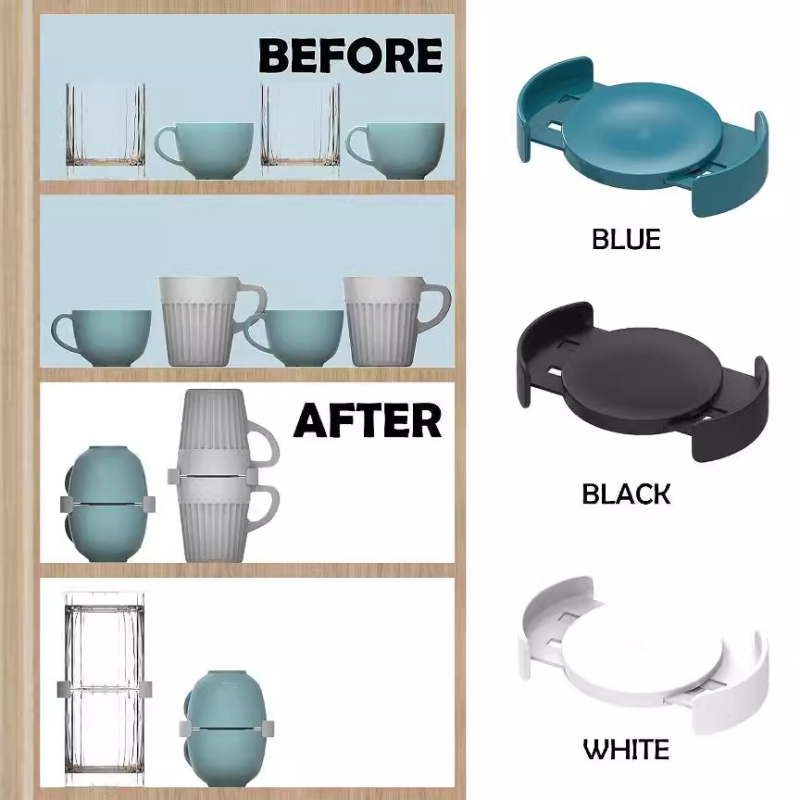 Cutie de depozitare pentru cești de cafea, set de 6, plastic, Pindar, stil modern simplu, personalizabil, lansare 2023