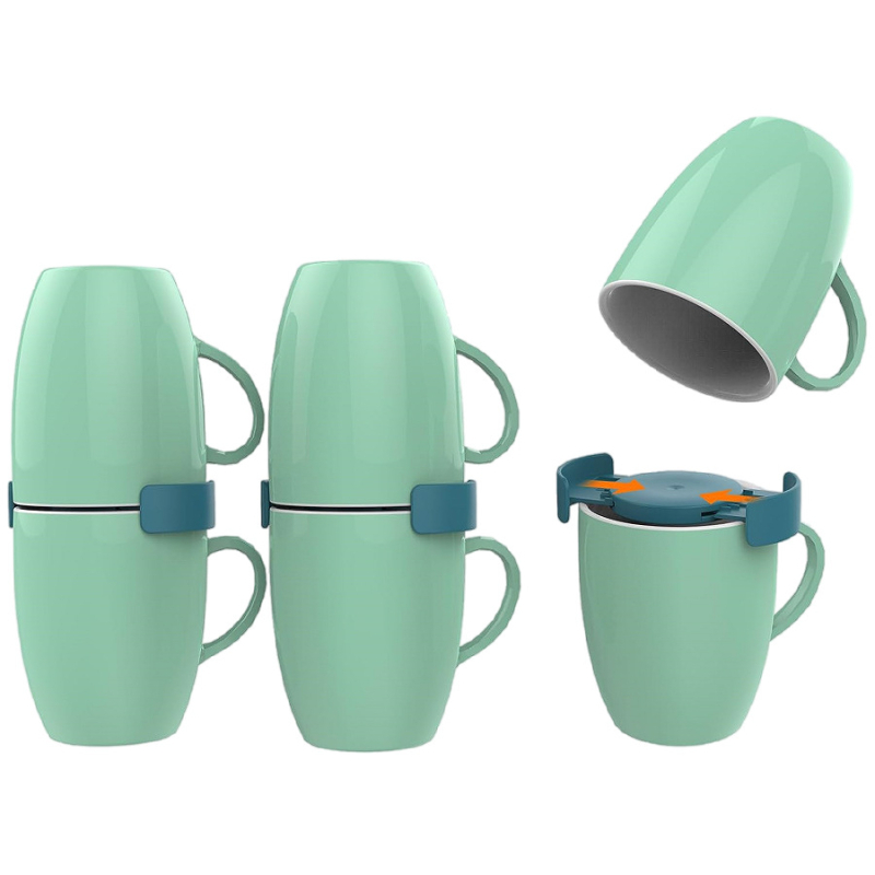 Cutie de depozitare pentru cești de cafea, set de 6, plastic, Pindar, stil modern simplu, personalizabil, lansare 2023