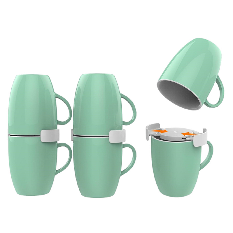 Cutie de depozitare pentru cești de cafea, set de 6, plastic, Pindar, stil modern simplu, personalizabil, lansare 2023