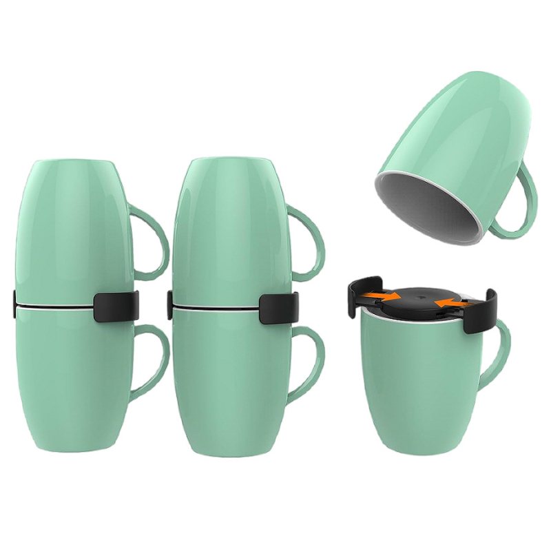 Cutie de depozitare pentru cești de cafea, set de 6, plastic, Pindar, stil modern simplu, personalizabil, lansare 2023