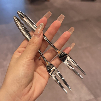 304 rozsdamentes acélból készült gyümölcs villa és gyümölcs kés készlet tároló dobozzal, gyerekeknek