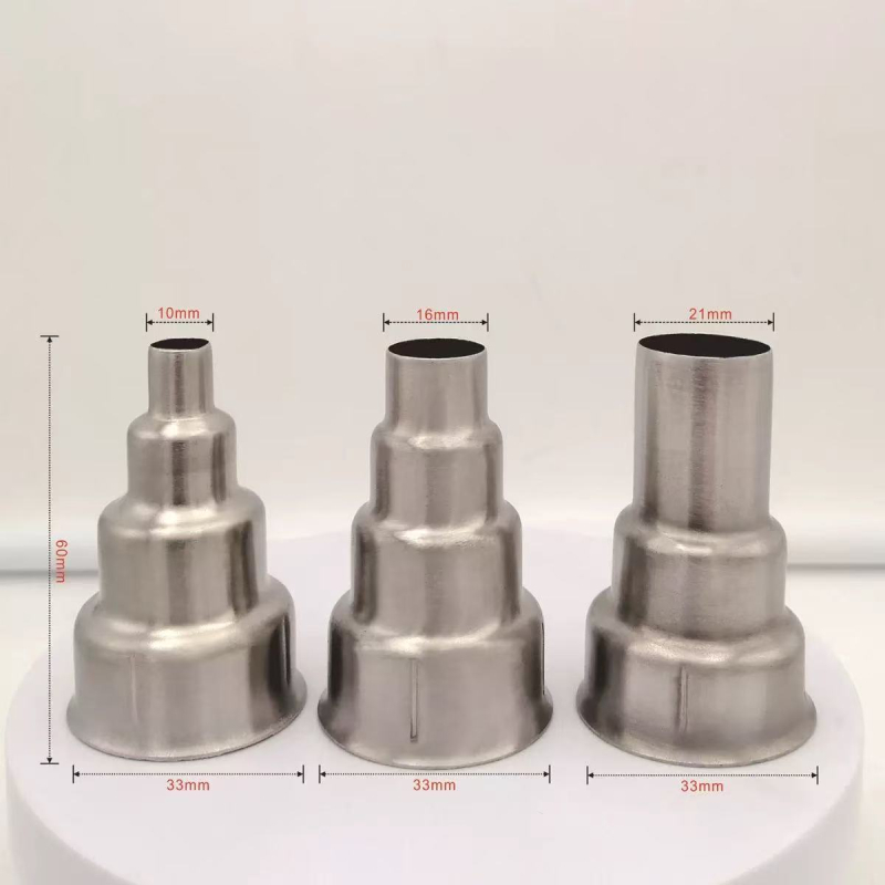 Ανοξείδωτο ακροφύσιο για πιστόλι συγκόλλησης με θερμό αέρα, 304 ανοξείδωτος χάλυβας