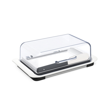 Meal Path Cutie divizată pentru unt cu capac, pentru unt și brânză - plastic, stil modern, calitate premium