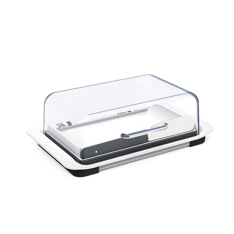 Meal Path Cutie divizată pentru unt cu capac, pentru unt și brânză - plastic, stil modern, calitate premium