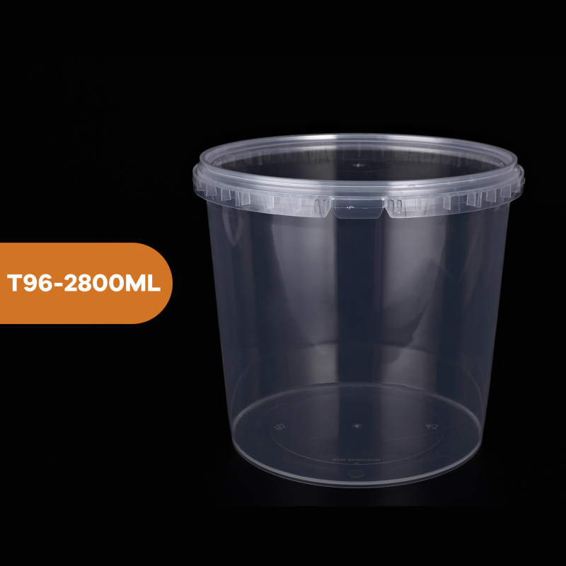 Cutie de prânz de unică folosință cu lacăt, pentru take-out, anti-scurgeri, din plastic, necompatibilă cu cuptorul cu microunde