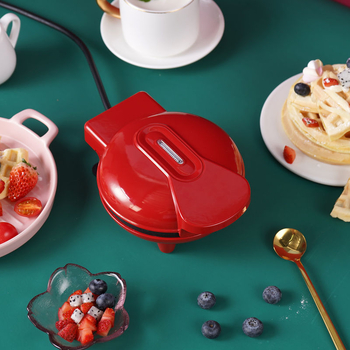 Mașină mică de gofre și crepe cu control automat al temperaturii, tigaie electrică pentru uz casnic, control prin buton, încălzire pe o parte, putere ≤1000W