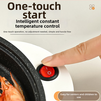 Elektromos serpenyő – többfunkciós, sütés és pirítás, mechanikus vezérlés, 650 W, panel orvosi kő