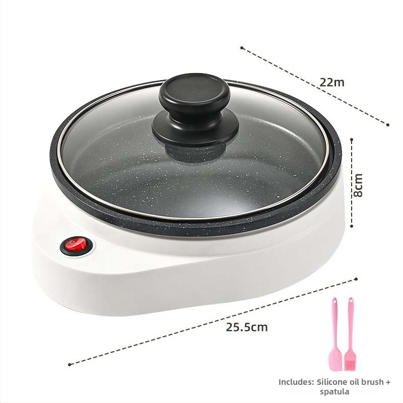 Elektromos serpenyő – többfunkciós, sütés és pirítás, mechanikus vezérlés, 650 W, panel orvosi kő