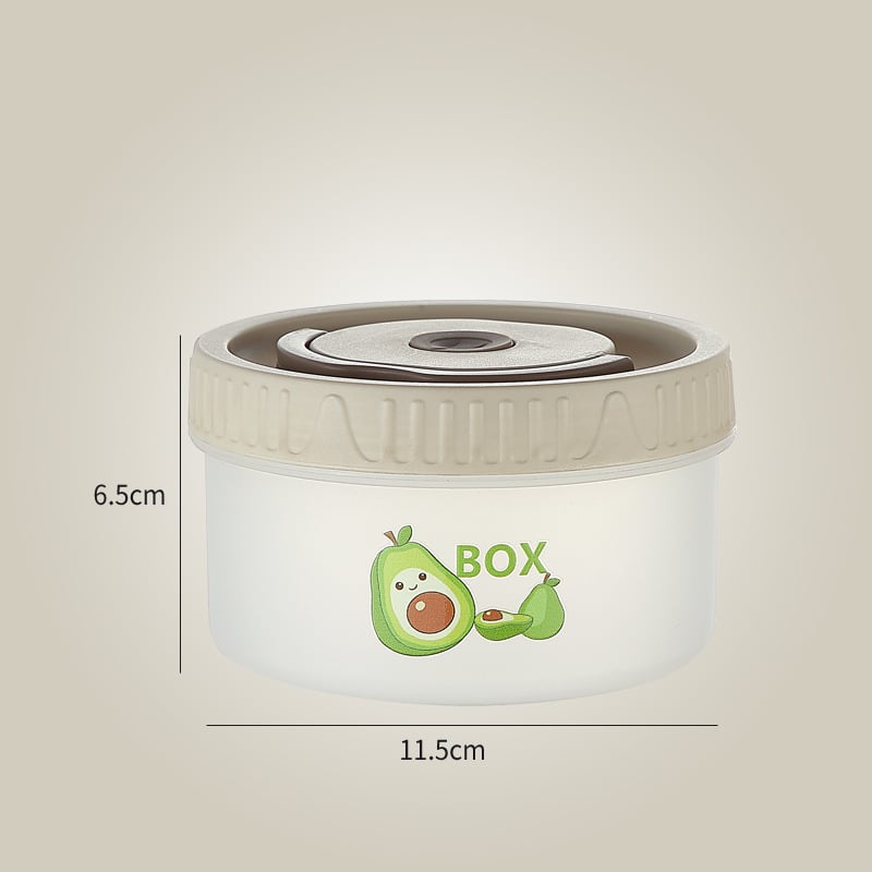Кръгла кутия за запазване на свежестта за обяд, 301-500 мл, хранителен PP, еднослойна, без микровълнова, преносима