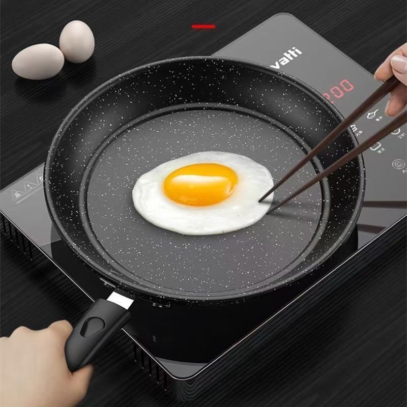 Tiganj od kovanog željeza, koreanskog stila, neprijanjajući i bez dima, pogodan za indukciju i plinsku kuhalu, dubina 4 cm
