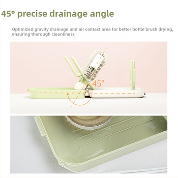 Nationals prenosná súprava na čistenie fľaše s odkvapovacou vežou a magnetickým uchopením štetca