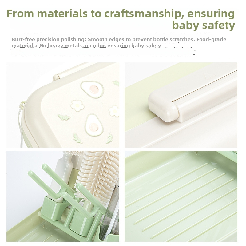 Nationals prenosná súprava na čistenie fľaše s odkvapovacou vežou a magnetickým uchopením štetca