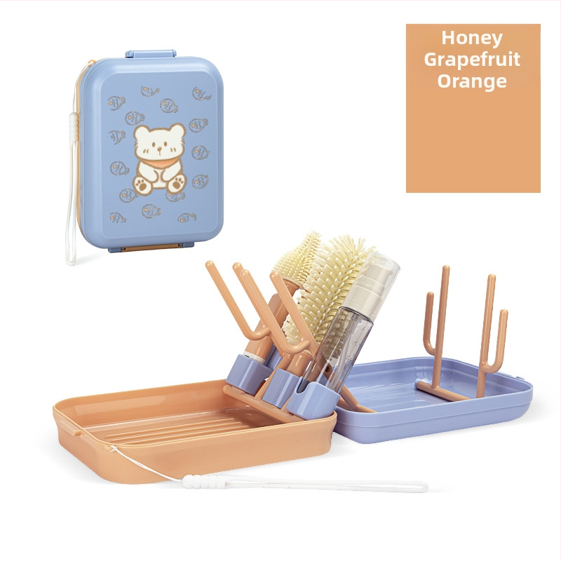 Nationals prenosná súprava na čistenie fľaše s odkvapovacou vežou a magnetickým uchopením štetca