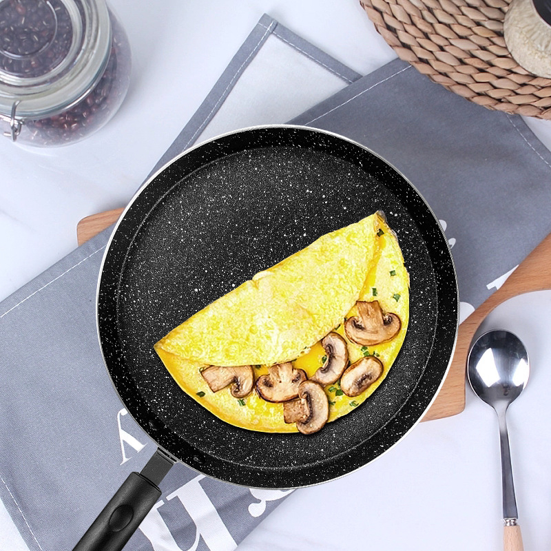 Višeslojni tiganj za prženje, aluminijska legura, non-stick premaz, nordijski stil, model xj14