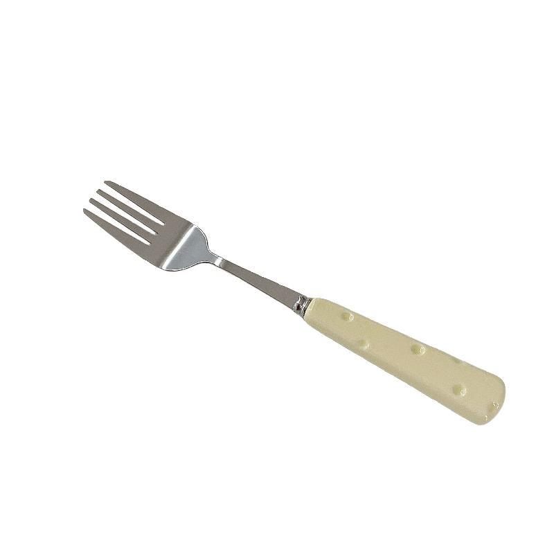 Rozsdamentes acélból készült kés és villa szett felnőtteknek, IG-stílus, friss és aranyos dizájn