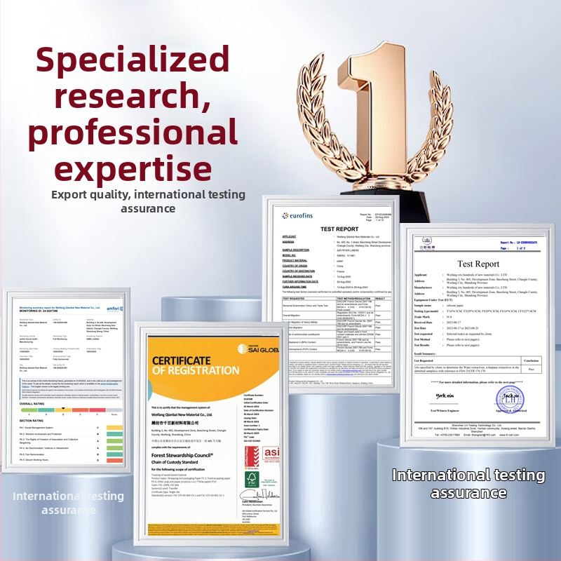 Roasted Thousand Flavors Hârtie de copt cu acoperire dublă din silicon — pulpă de lemn, absorbantă la ulei, calitate alimentară