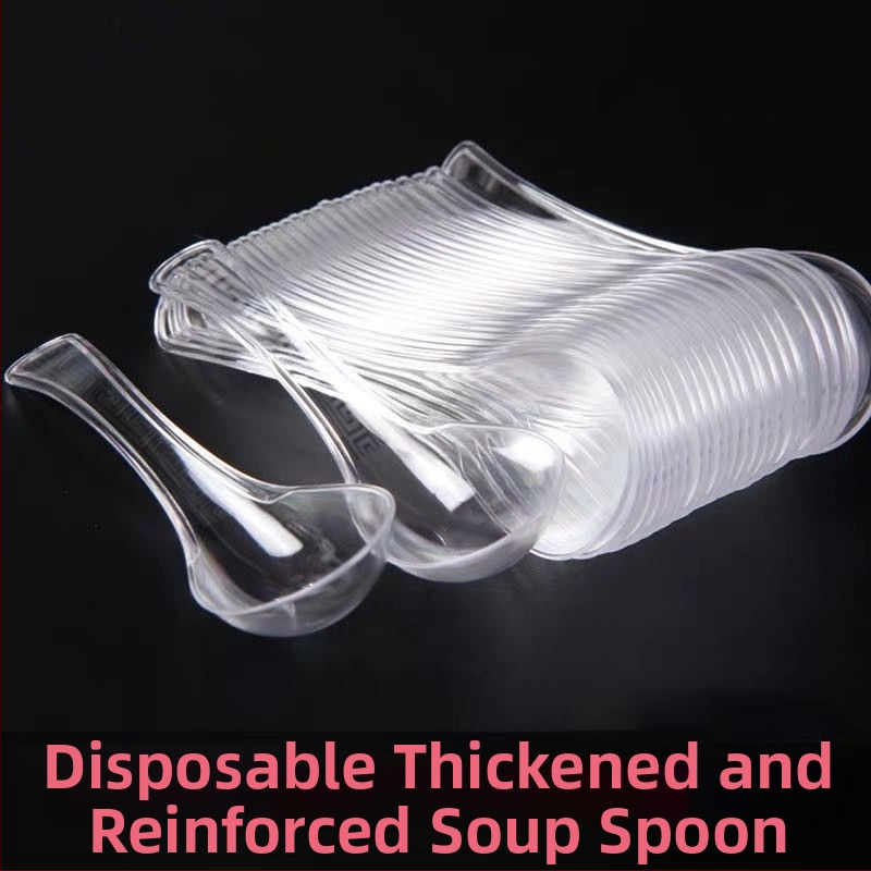 Jednorazový servis riadu — štvordielny set: misky, taniere, poháre a lyžičky; materiál: potravinársky plast; nie je biologicky rozložiteľný