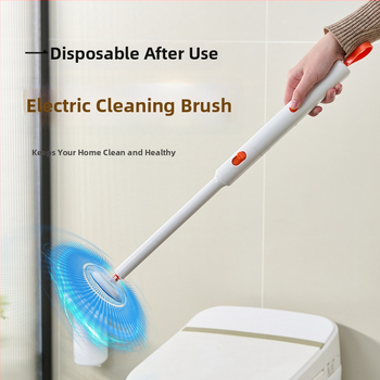 Nástenná elektrická kefa na toaletu na jednorazové použitie s vymeniteľnou hlavou a úložným stojanom | Daily hundred | Plast