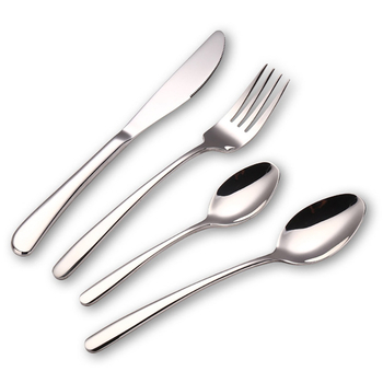 Set tacâmuri Aocan din oțel inoxidabil 304, patru piese, lustruire oglindită, stil Nordic, set de veselă de masă