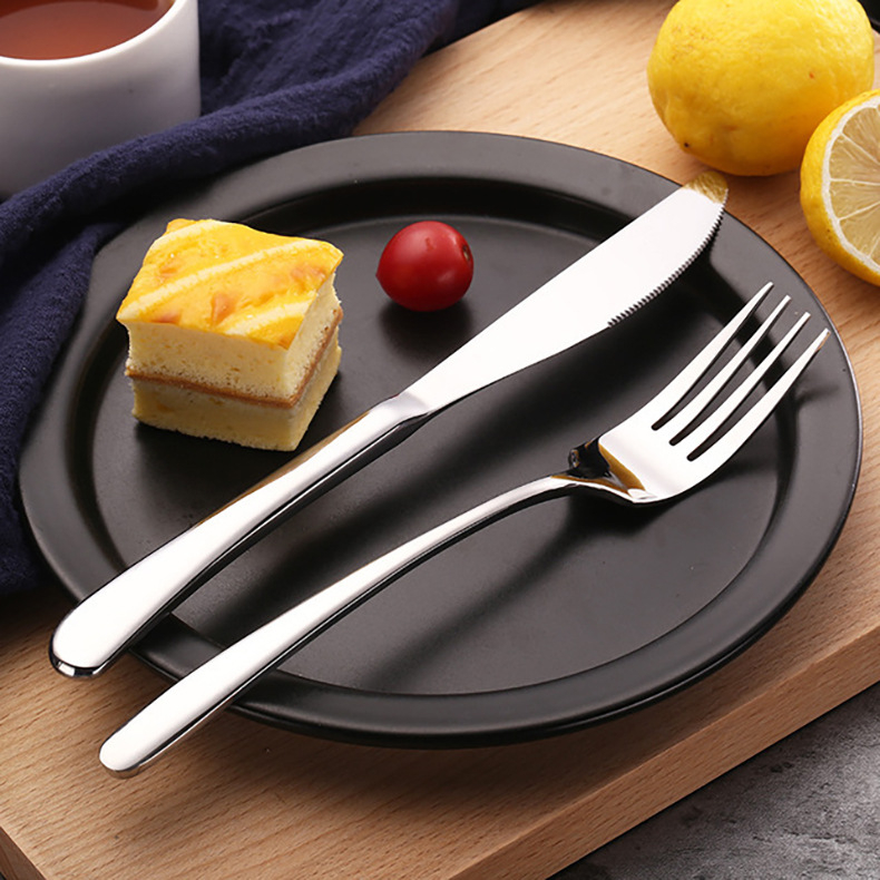 Set tacâmuri Aocan din oțel inoxidabil 304, patru piese, lustruire oglindită, stil Nordic, set de veselă de masă
