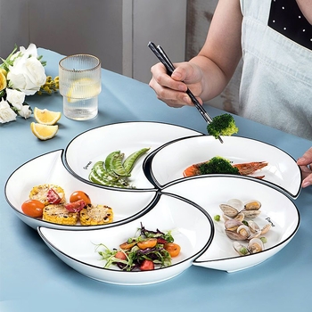 Set porțelan Nordic: platouri și vase de servire