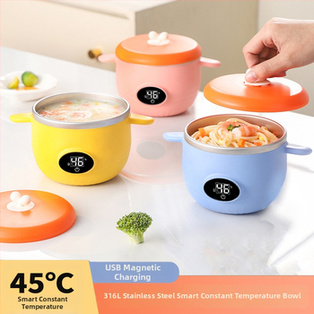 Termostatska zdjelica za bebe – nehrđajući čelik, sladak stil, pogodna za djecu stariju od 3 mjeseca