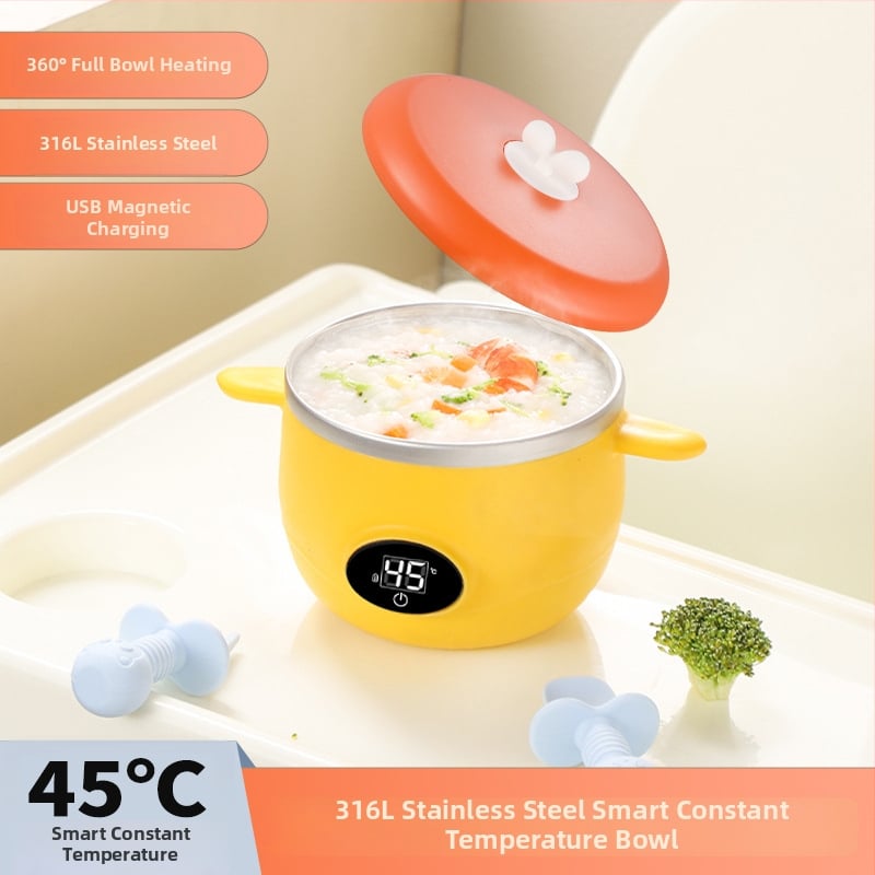 Termostatska zdjelica za bebe – nehrđajući čelik, sladak stil, pogodna za djecu stariju od 3 mjeseca