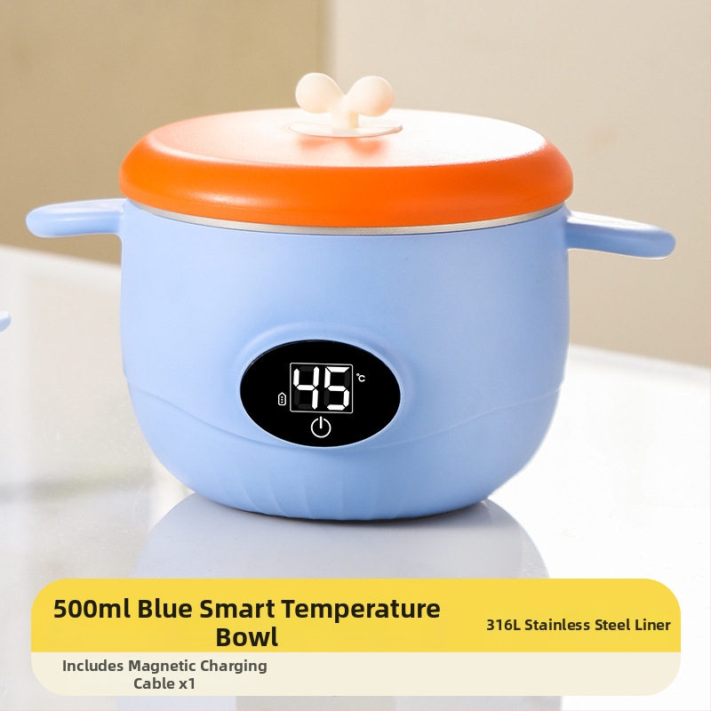 Termostatska zdjelica za bebe – nehrđajući čelik, sladak stil, pogodna za djecu stariju od 3 mjeseca