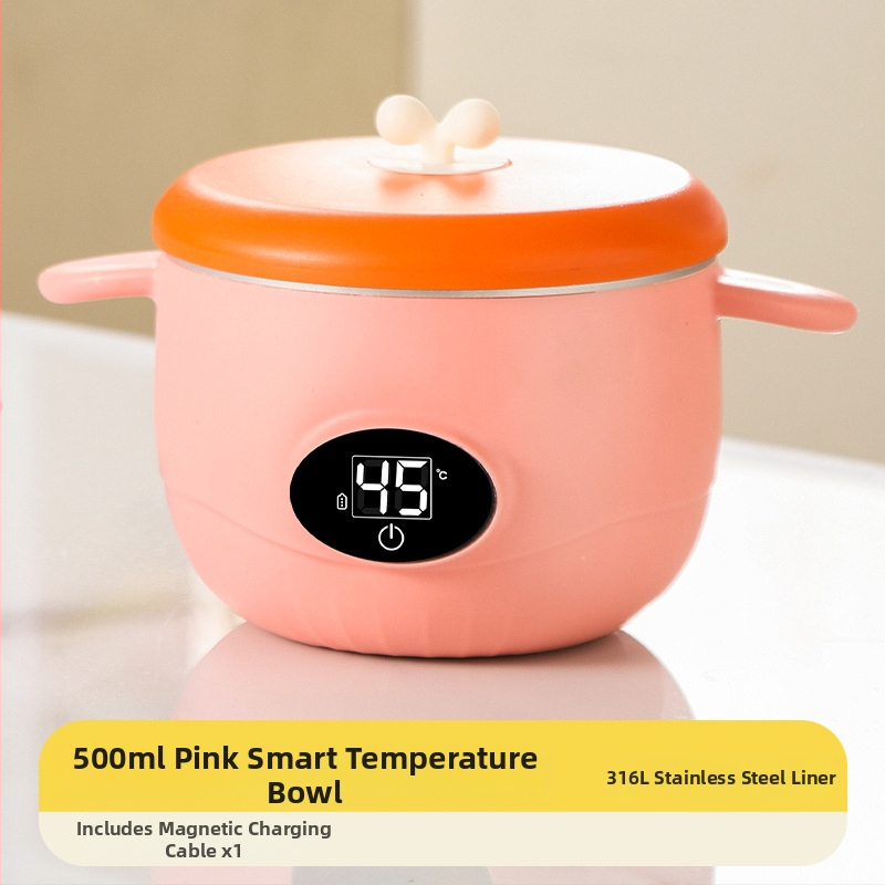 Termostatska zdjelica za bebe – nehrđajući čelik, sladak stil, pogodna za djecu stariju od 3 mjeseca