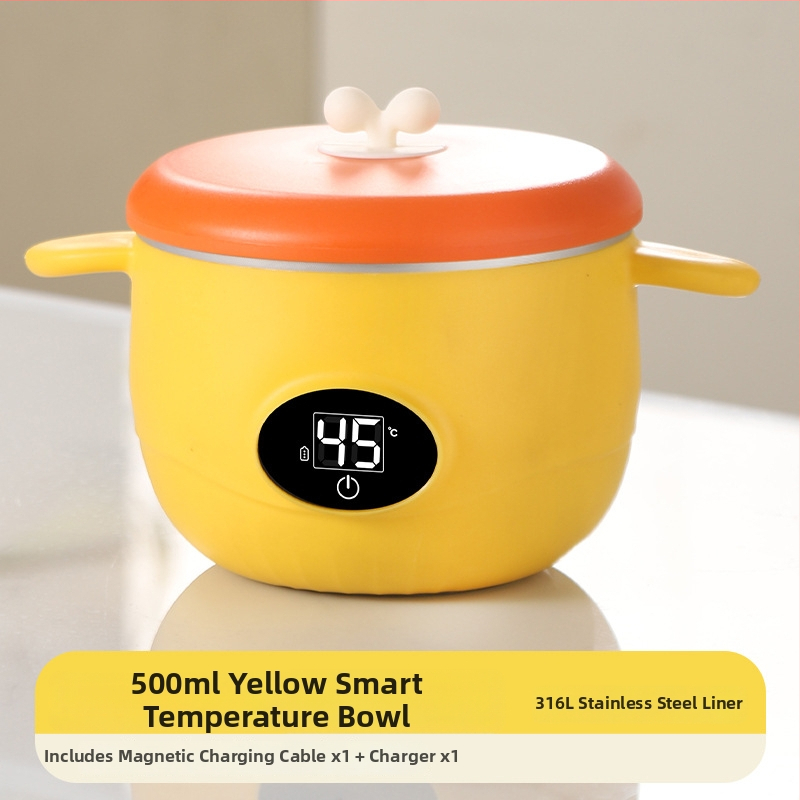 Termostatska zdjelica za bebe – nehrđajući čelik, sladak stil, pogodna za djecu stariju od 3 mjeseca