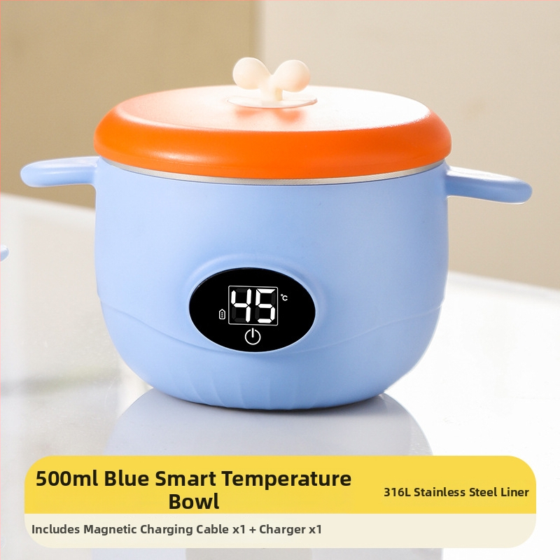 Termostatska zdjelica za bebe – nehrđajući čelik, sladak stil, pogodna za djecu stariju od 3 mjeseca