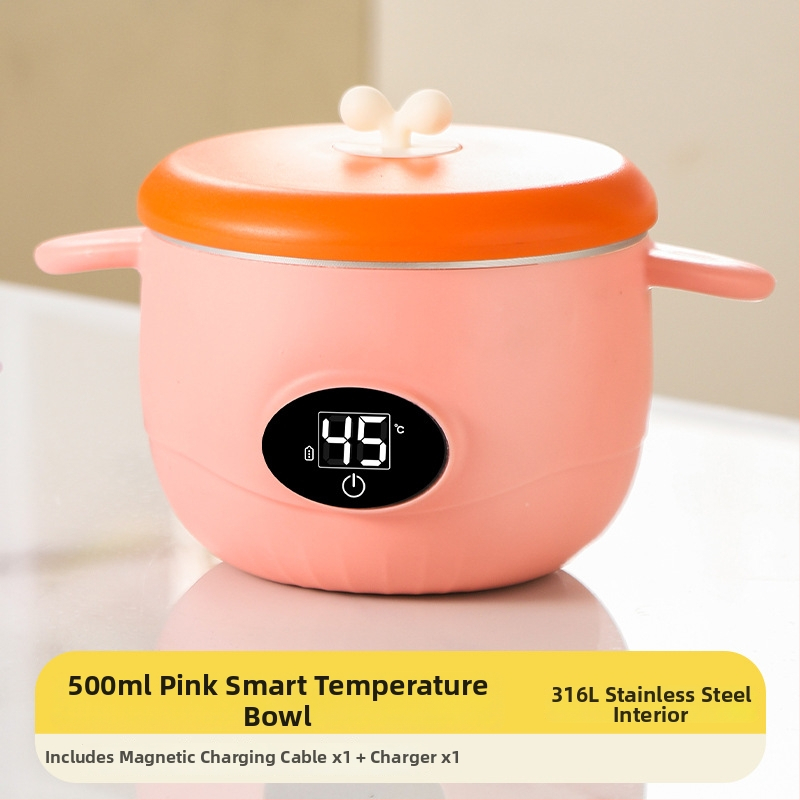 Termostatska zdjelica za bebe – nehrđajući čelik, sladak stil, pogodna za djecu stariju od 3 mjeseca