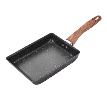Kvadratna tava s neprijanjajućim slojem od aluminijske legure — 0,45 kg, kompatibilna s plinskim i indukcijskim pločama, za prženje i pečenje