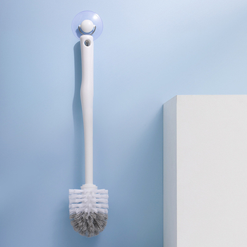 Camellia četka za WC s dugom drškom, čvrste dlačice, plastično tijelo, 360° čišćenje
