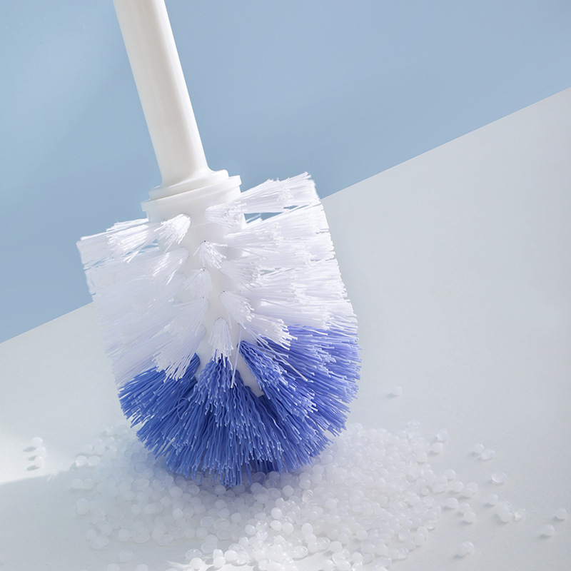 Camellia četka za WC s dugom drškom, čvrste dlačice, plastično tijelo, 360° čišćenje