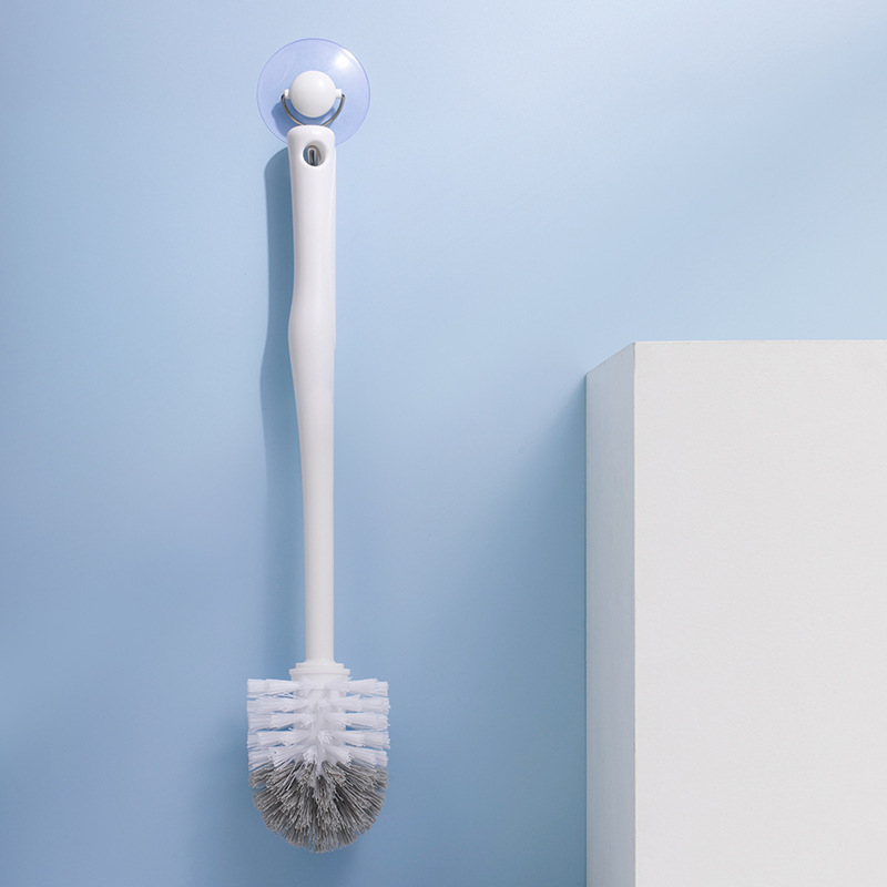 Camellia četka za WC s dugom drškom, čvrste dlačice, plastično tijelo, 360° čišćenje