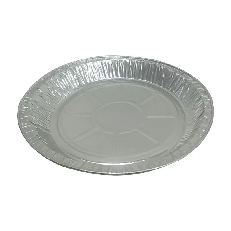 Jednokratna okrugla posuda od aluminijske folije, debljine 0,2 mm, kružnog oblika, kapacitet 925–700, pogodna za pećnicu, air fryer i parno kuhanje