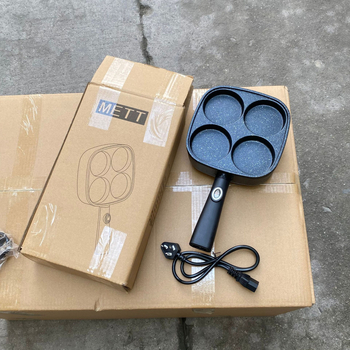 Електрически тиган LV-010, четири отвора, 710W, 220V, 50Hz, функции: загряване, барбекю, омлет