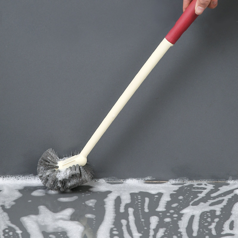 Četka za toaletu za kućnu uporabu, mekane dlačice, duga drška, zidni držač | Marka Jingyuxin | Materijal: plastika | Težina: 112 g | Izdanje: proljeće 2021