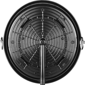 Kör alakú alumínium füstmentes grillserpenyő, hordozható, tapadásmentes