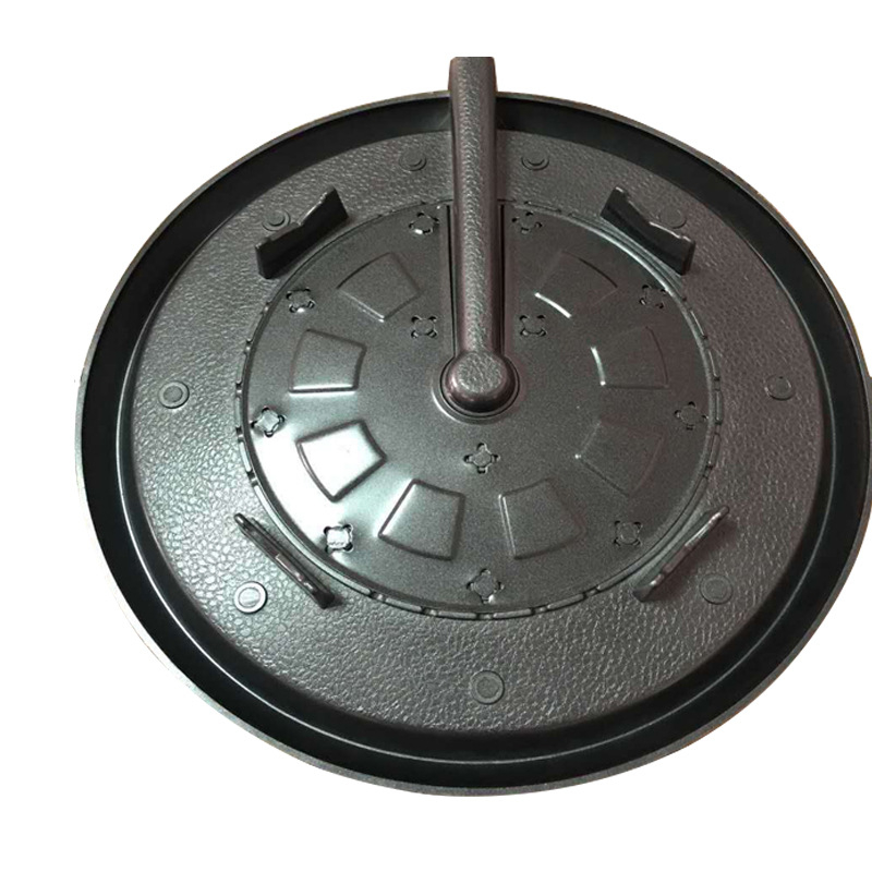 Kör alakú alumínium füstmentes grillserpenyő, hordozható, tapadásmentes