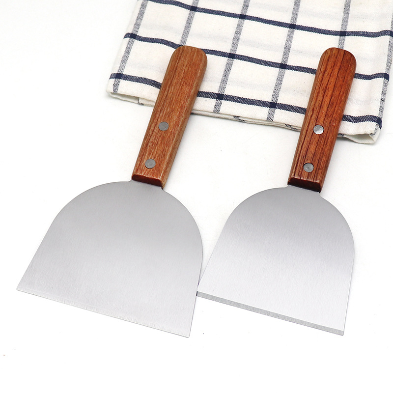 Hexinjia σπατούλα μαγειρέματος από ανοξείδωτο ατσάλι με ξύλινο λαβή για οικιακή κουζίνα, καθολική χρήση, μοντέρνος μινιμαλιστικός σχεδιασμός, δυνατότητα προσαρμογής