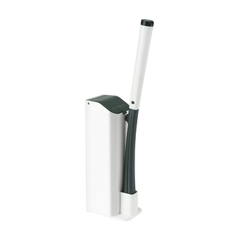 Jednokratni set četke za WC, zidna montaža, duga drška, plastika, 430 g, pakiranje karton, 1 komad