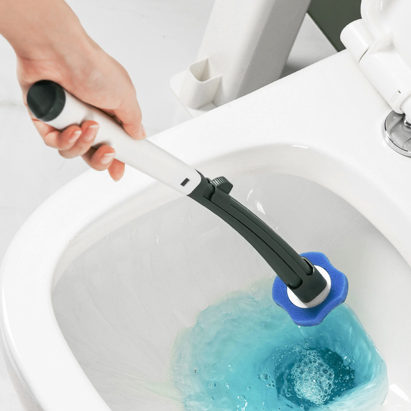 Jednokratni set četke za WC, zidna montaža, duga drška, plastika, 430 g, pakiranje karton, 1 komad