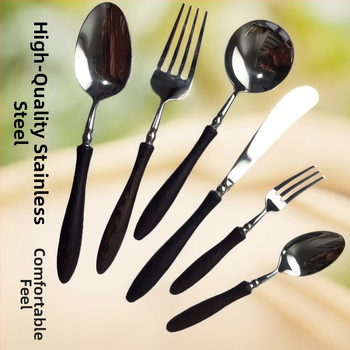 Sada nožov na steaky, vidličiek a lyžíc, Careno, nerezová oceľ 304, severský štýl, jednoduchý štýl, svadobný dar