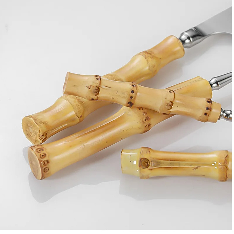 Set noževa za steak, vilice i žlice, Careno, nehrđajući čelik 304, nordijski stil, jednostavan stil, svadbeni dar